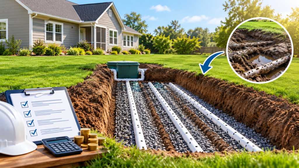Septic Drain Field Replacement Inspection