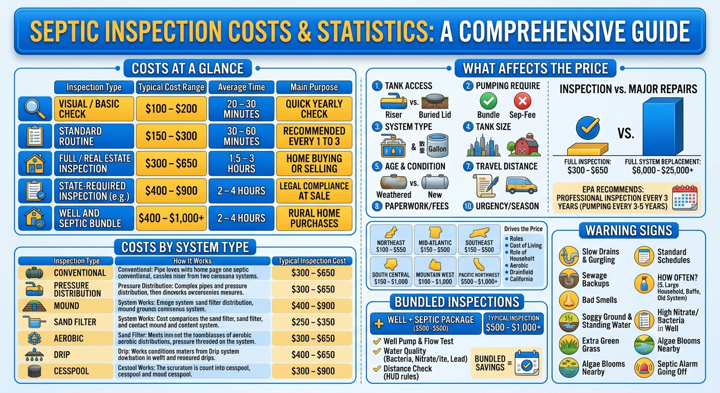 Septic Inspection Cost Infographic
