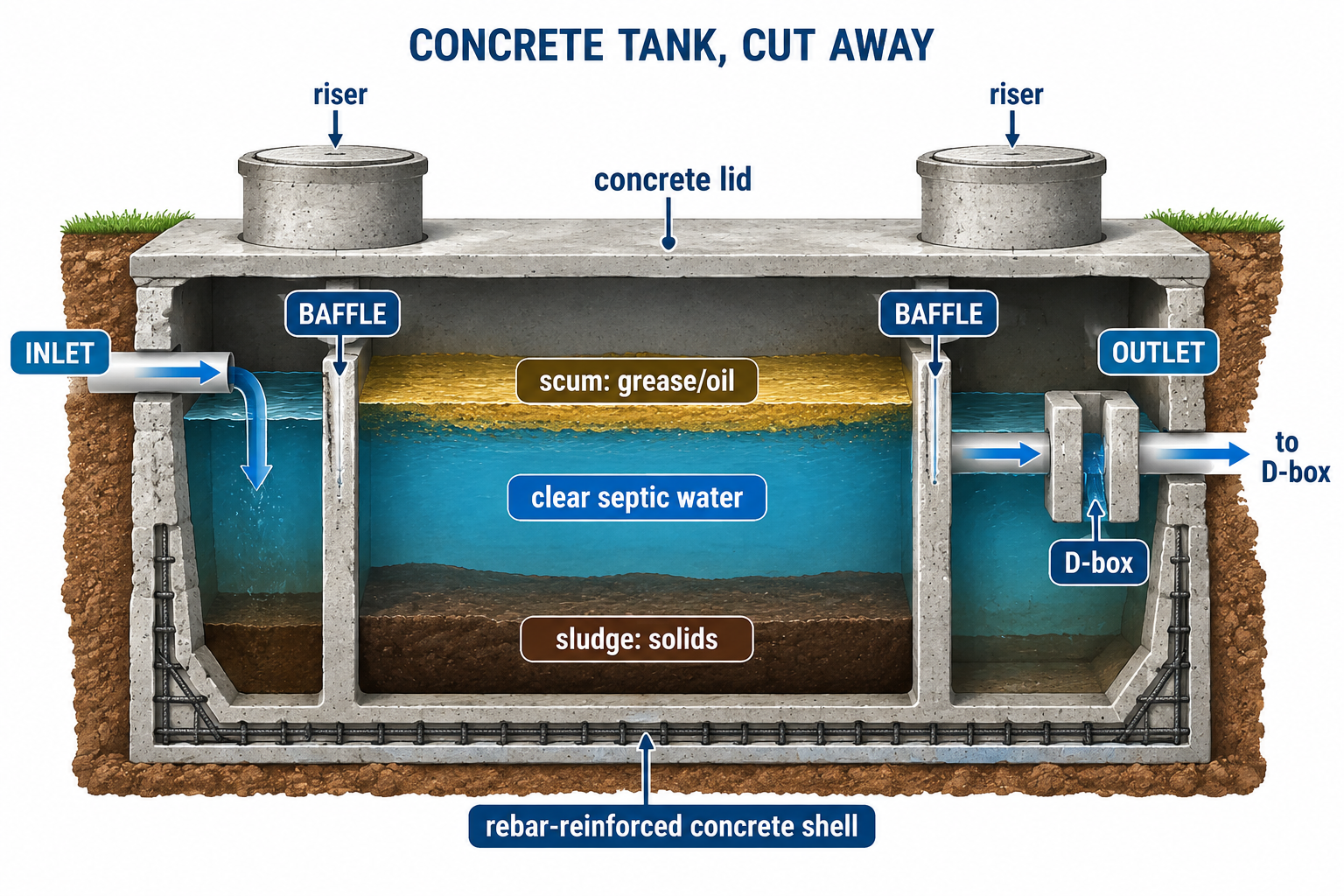 Concrete tank infographic